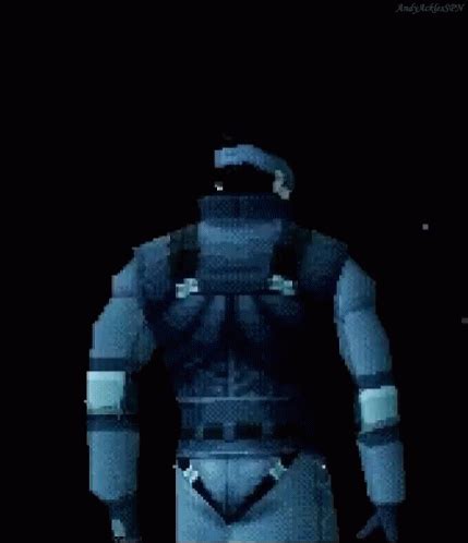 metal gear solid gif box|old snake gif.